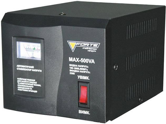 Стабілізатор напруги Forte MAX-500VA New, фото 2