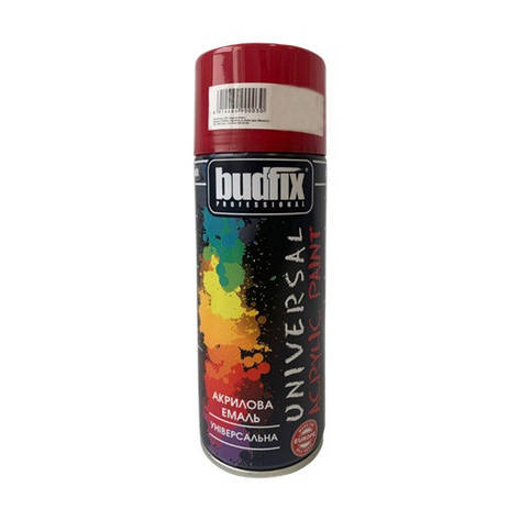 Аерозольна емаль акрилова Budfix, сріблясто-сірий (RAL 7001) 400мл, фото 1