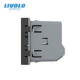 Розумний механізм сенсорний димер Livolo чорний ZigBee (VL-FC1DZ-2BP), фото 2