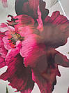 Вінілова інтер'єрна наклейка Акварельні квіти півонії в кольорі фуксія, "S" від 15 до 25 см, фото 8
