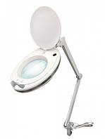 Лампа с лупой и подсветкой (холодный свет) Led 6027К (3D 12W) для косметолога, для наращивания ресниц 5