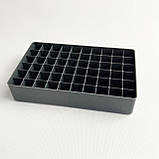 Підставка для маркерів на 60 предметів чорного кольору, органайзер для канцелярського приладдя, фото 3