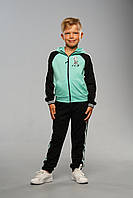 Детский спортивный костюм для мальчиков Endy Zebra Мятный (98-128 см) на весну осень лето