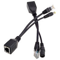 Сплиттер PoE для CCTV камер, 2шт, Ethernet 5.5x2.1мм, 103200