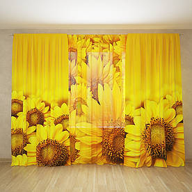 Фотоштори і фототюль сонячні квіти