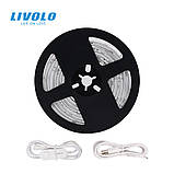 Розумна Wi-Fi світлодіодна LED стрічка 2M 5050 RGB 5 вольт Livolo (VL-XL001), фото 2