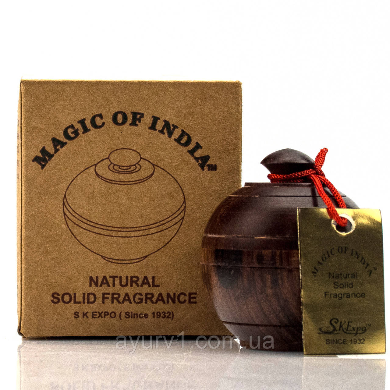 Сухі парфуми, Сандал, у дерев'яній подарунковій упакуванні, 6 г