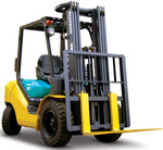 Оренда вилочного навантажувача 2,5 т Komatsu FD 25T-16