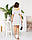 Плаття в горох приталене, арт 427, колір білий, фото 4