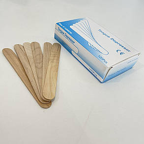 Дерев'яні шпателі для шугарінга (100 шт), фото 2