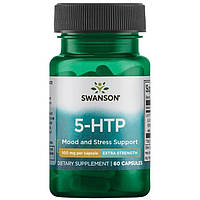 5-НТР Swanson 5-гидрокситриптофан 100 мг поддержка психического здоровья и сна 60 капсул