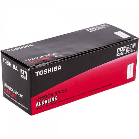 Батарейка Toshiba LR6 GCA SP-2C Economy Alkaline, фото 1