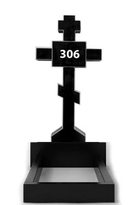 Хрест з граніту на могилу (100-50-5) №306