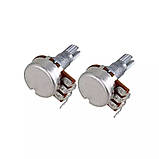 Потенціометри B250 для гітари електрогітари потенціометр 18 мм резистор сірі, фото 2