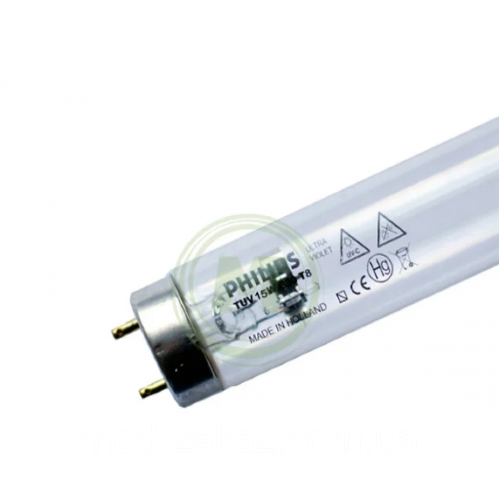Лампа бактерицидна PHILIPS TUV 15W SLV/25 (безозонова)