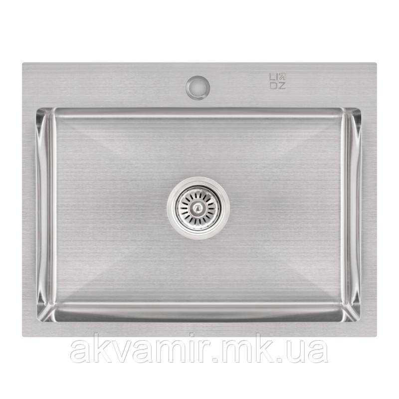 Мийка Lidz H5845 Brush 3.0/1.0 mm врізна (нерж. сталь), фото 1