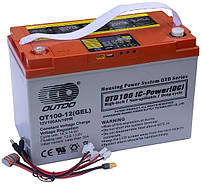 OT 12V100ah контроллер  Outdo UPS  Аккумулятор