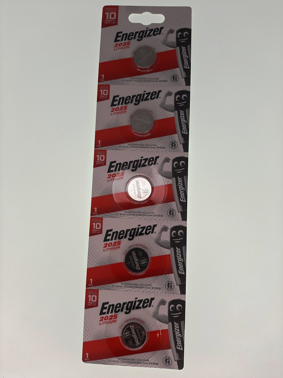 Батарейка для годинника. Energizer CR2025 3.0V 140mAh 20x2.5mm. Літієва 1 шт.