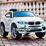 Дитячий електромобіль на акумуляторі BMW X6 JJ2199 з пультом радіокерування для дітей 3-8 років білий, фото 7