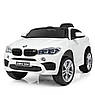 Дитячий електромобіль на акумуляторі BMW X6 JJ2199 з пультом радіокерування для дітей 3-8 років білий, фото 4