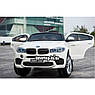 Дитячий електромобіль на акумуляторі BMW X6 JJ2199 з пультом радіокерування для дітей 3-8 років білий, фото 9