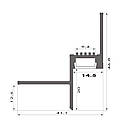 Профіль тіньового шва 14 мм з каналом для Led підсвітки АСТ14, 14х20 мм., фото 5