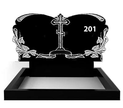 Пам'ятник на двох із граніту No201