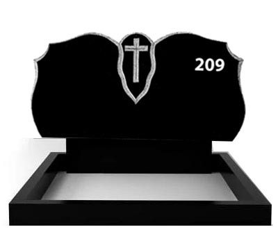 Пам'ятник подвійний на могилу гранітний No209