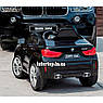 Дитячий електромобіль на акумуляторі BMW X6 JJ2199 з пультом радіокерування для дітей 3-8 років чорний, фото 10