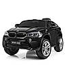 Дитячий електромобіль на акумуляторі BMW X6 JJ2199 з пультом радіокерування для дітей 3-8 років чорний, фото 5