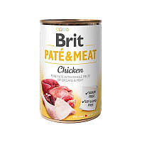 Brit Pate & Meat Chicken 400 г влажный корм для собак Брит Курица и Говядина