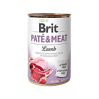 Влажный корм для собак Brit Pate & Meat Lamb 400 г (курица и ягнёнок) Брит консерва