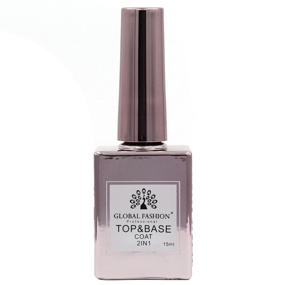 База для гель-лаку Global Fashion 15 мл Top+Base 2in1