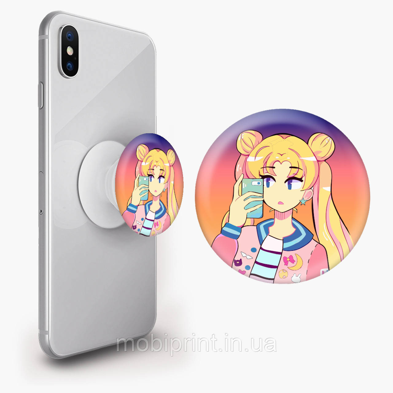 Попсокет (Popsockets) тримач для смартфона Сейлор Мун (Sailor Moon) (8754-2924)