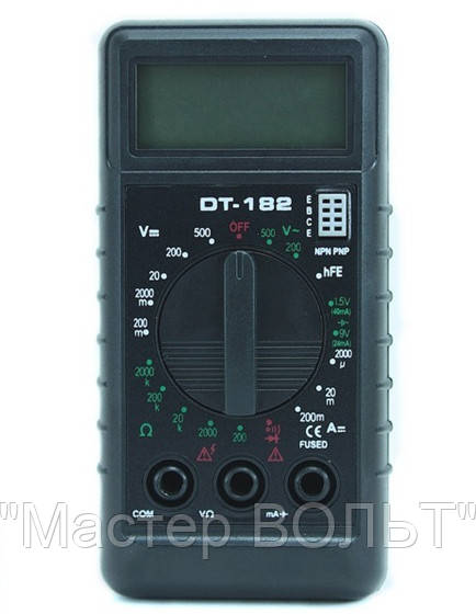Мультиметр DT182 цифровий портативний звукова продзвонювання, ціна 210 ...