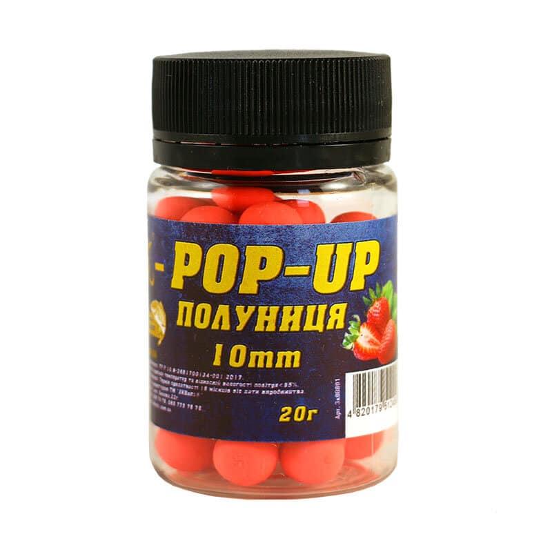 Бойли 3k Baits Pop-Up 10мм 20г Полуниця