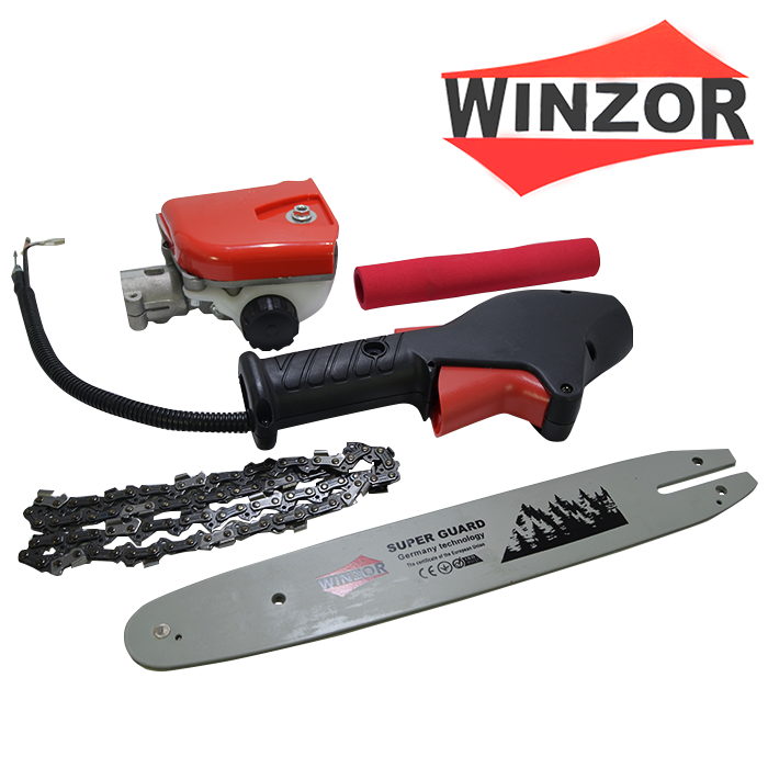 Насадка для обрізання дерев + ручка газу 7Т d=26 44зв. товщ. 1.3 крок 3/8 (WINZOR)