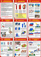 "Пожарная безопасность объектов хранения" (9 плакатов, ф. А3)