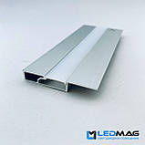 Плінтус для світлодіодної стрічки 60х10 мм 2,5 метра. Плінтус під світлодіодну стрічку, фото 2