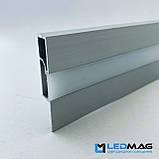 Плінтус для світлодіодної стрічки 60х10 мм 2,5 метра. Плінтус під світлодіодну стрічку, фото 3