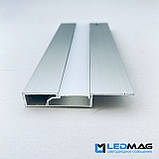 Плінтус для світлодіодної стрічки 60х10 мм 2,5 метра. Плінтус під світлодіодну стрічку, фото 5