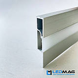 Плінтус для світлодіодної стрічки 60х10 мм 2,5 метра. Плінтус під світлодіодну стрічку, фото 7
