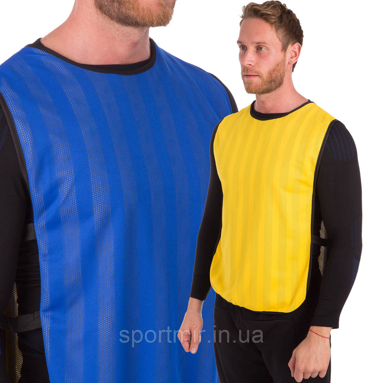 Манишка для футболу двостороння чоловіча з гумкою CO-0792 (PL, р-р 68х43 см, кольору в асортименті), фото 1