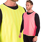 Манишка для футболу двостороння чоловіча суцільна (сітка) CO-0791 (PL, р-р 68х57 см, кольори в асортименті), фото 6