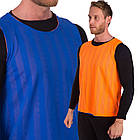 Манишка для футболу двостороння чоловіча суцільна (сітка) CO-0791 (PL, р-р 68х57 см, кольори в асортименті), фото 7