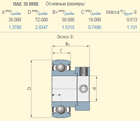 Подшипник New Holland 325106 аналог RAE30NPPB