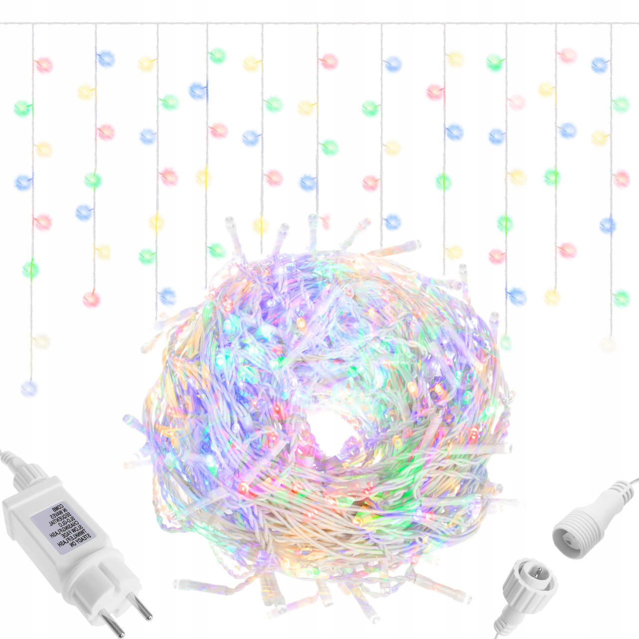 Гірлянда бахрома вулична 8 м Springos CL0203 Mix 200 LED зовнішня світлодіодна
