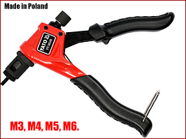 Ручний заклепочник для різьбових заклепок М3-М6 Yato YT-36140