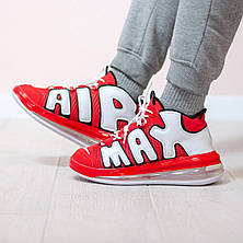 Чоловічі кросівки Nike Air More Uptempo 720 University Red White Black CJ3662-600, фото 3