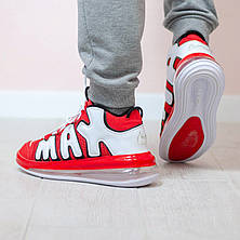 Чоловічі кросівки Nike Air More Uptempo 720 University Red White Black CJ3662-600, фото 4